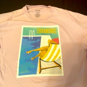 Diamond Supply Co light purple teeshirt size large